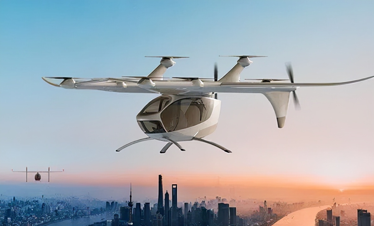 eVTOL 飞行器飞越城市上空